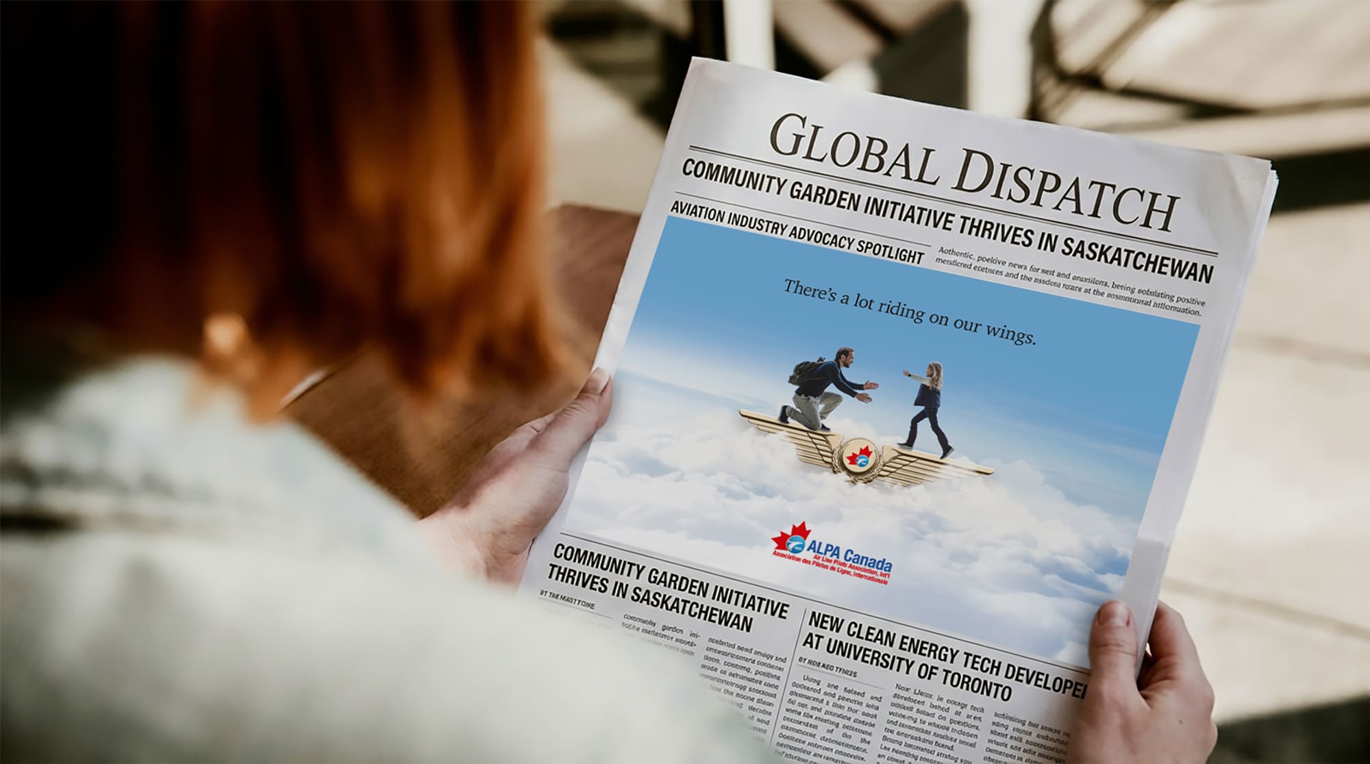 ALPA Canada ad in a business newspaper