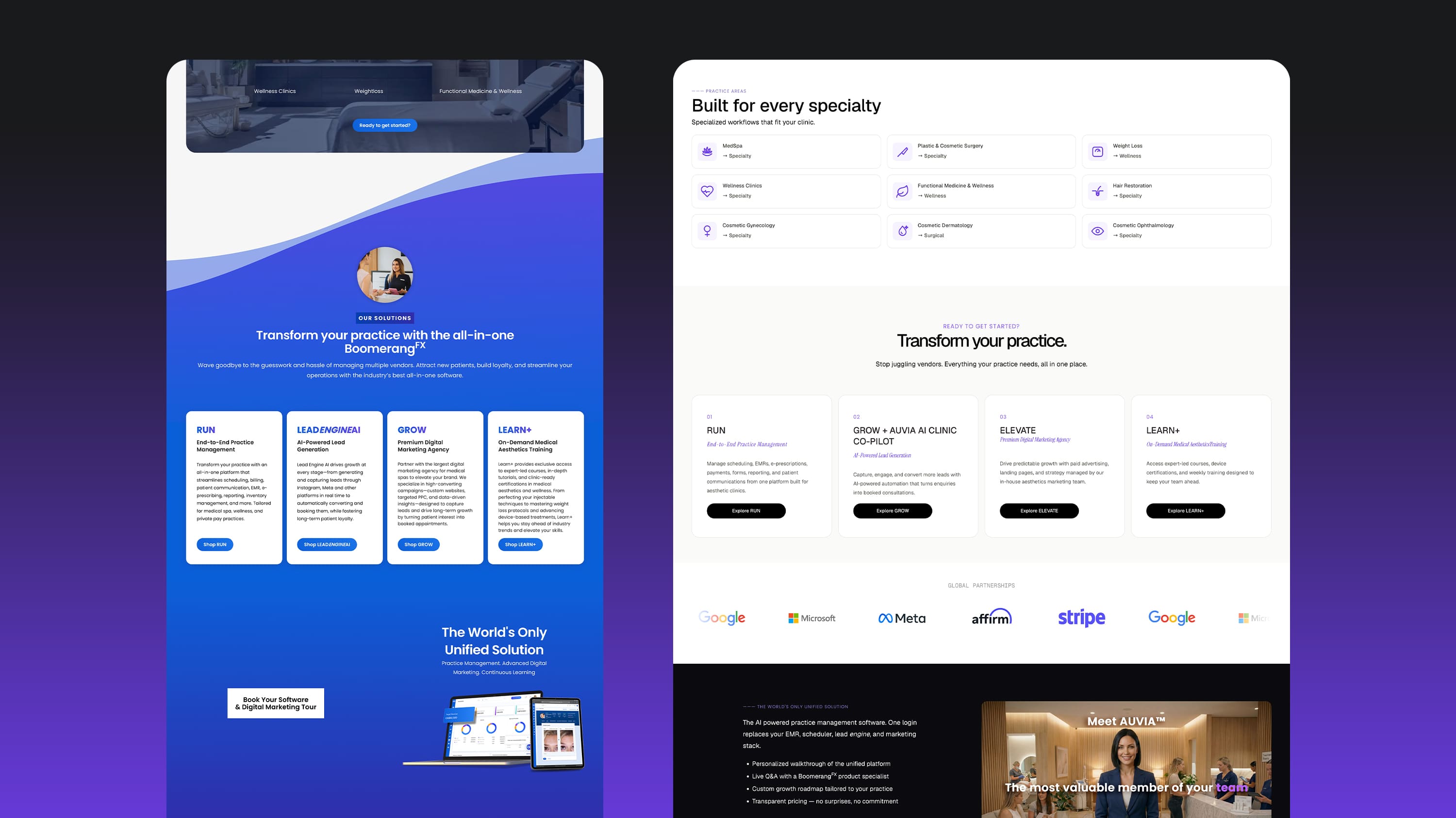 New website, mobile